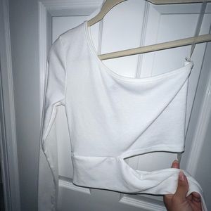 Windsors one sleeve top with cut out